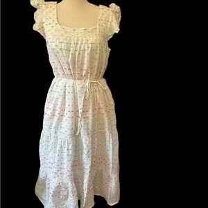 Draper James RSVP Rainbow Embroidered Dress